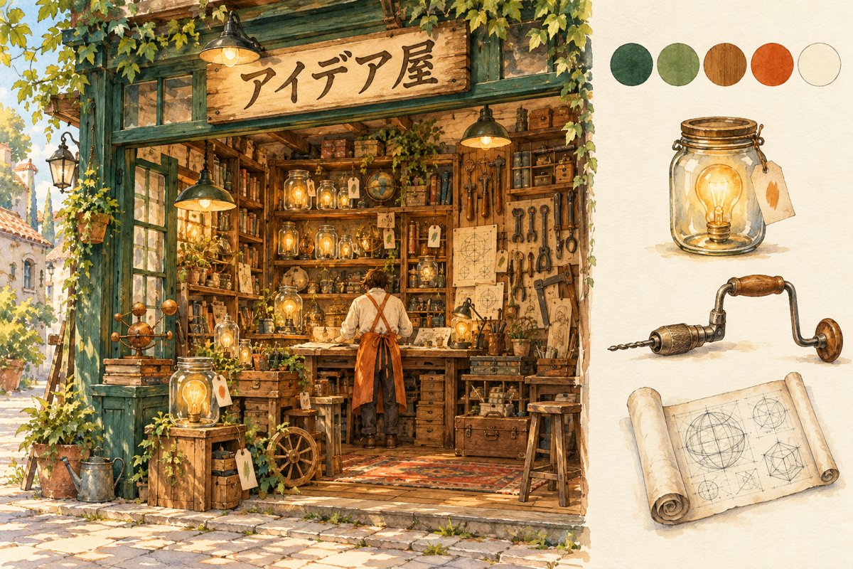 町の発明屋風のアイデア屋の見本