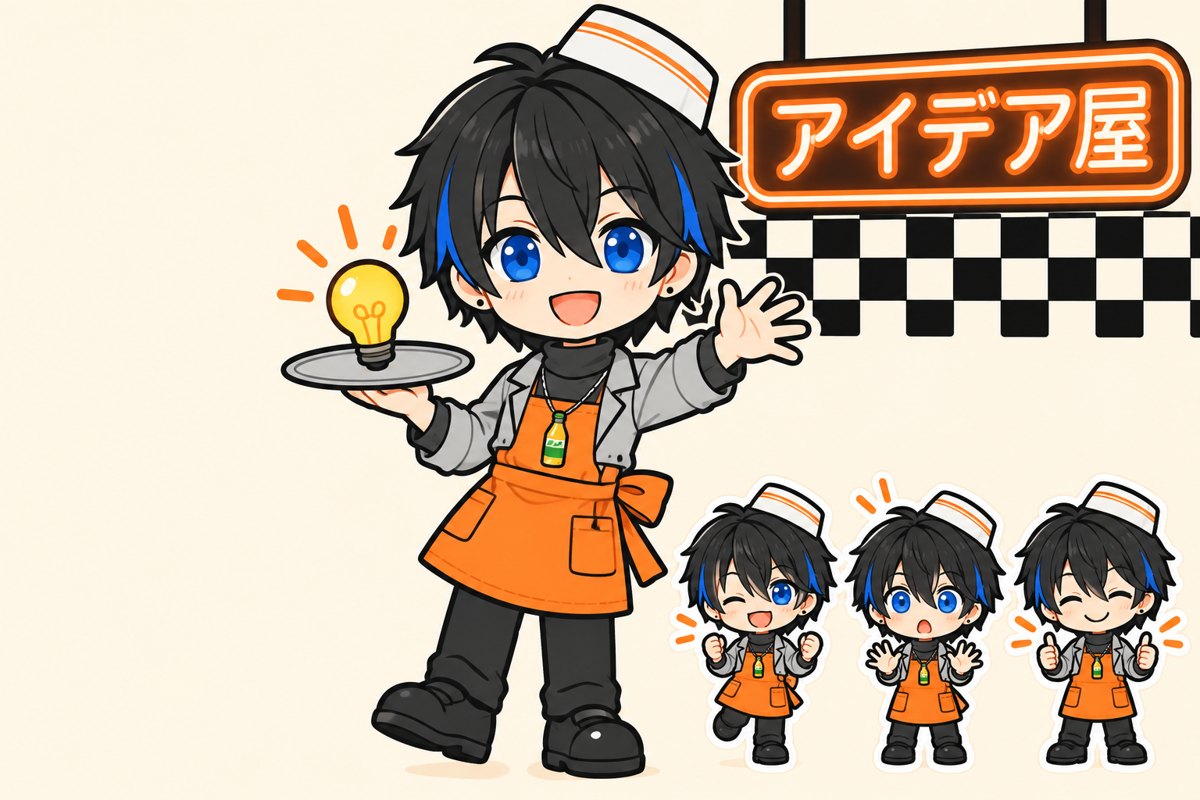 ちびキャラの店主