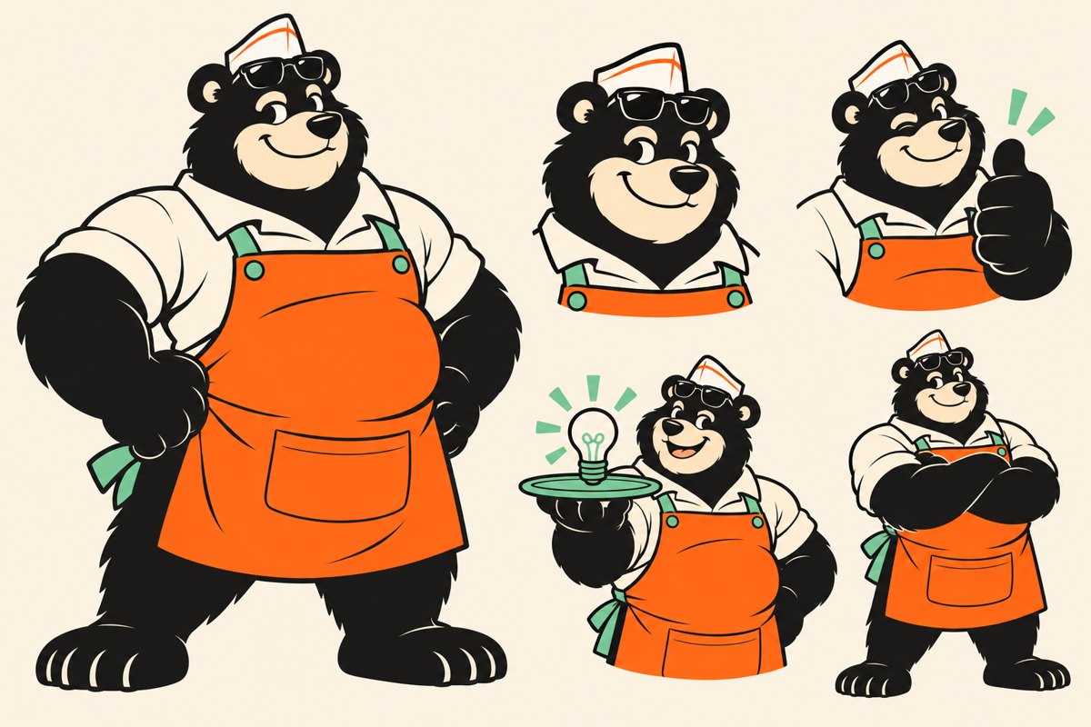 B クマの店主